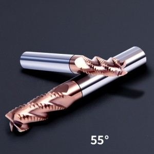HRC55 Carbide 4 Flute Roughing End Mill