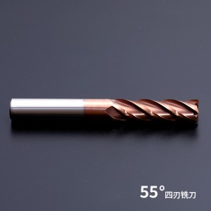 HRC55 Carbide 4 Flutes Standard Length End Mills