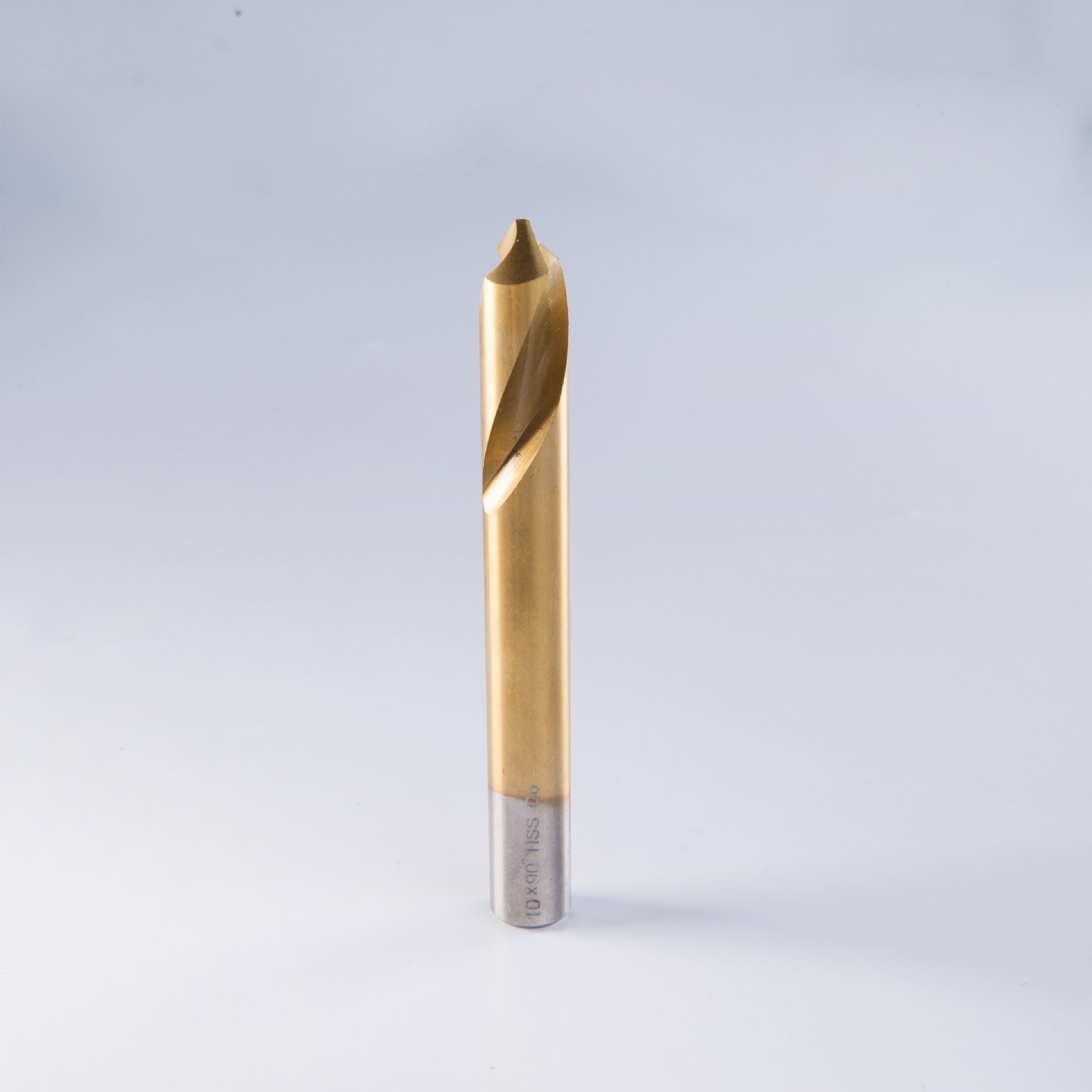 HSS Titaniumplated Spot drill ea 90 degree Center