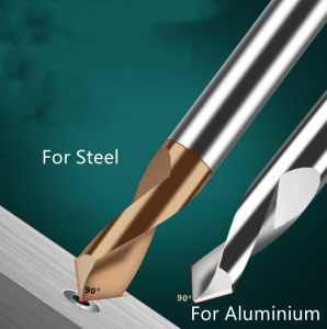 CNC Tungsten Drill Tool Metal Solid Carbide Cutting Bits Spot Chamfer Drilling Bit