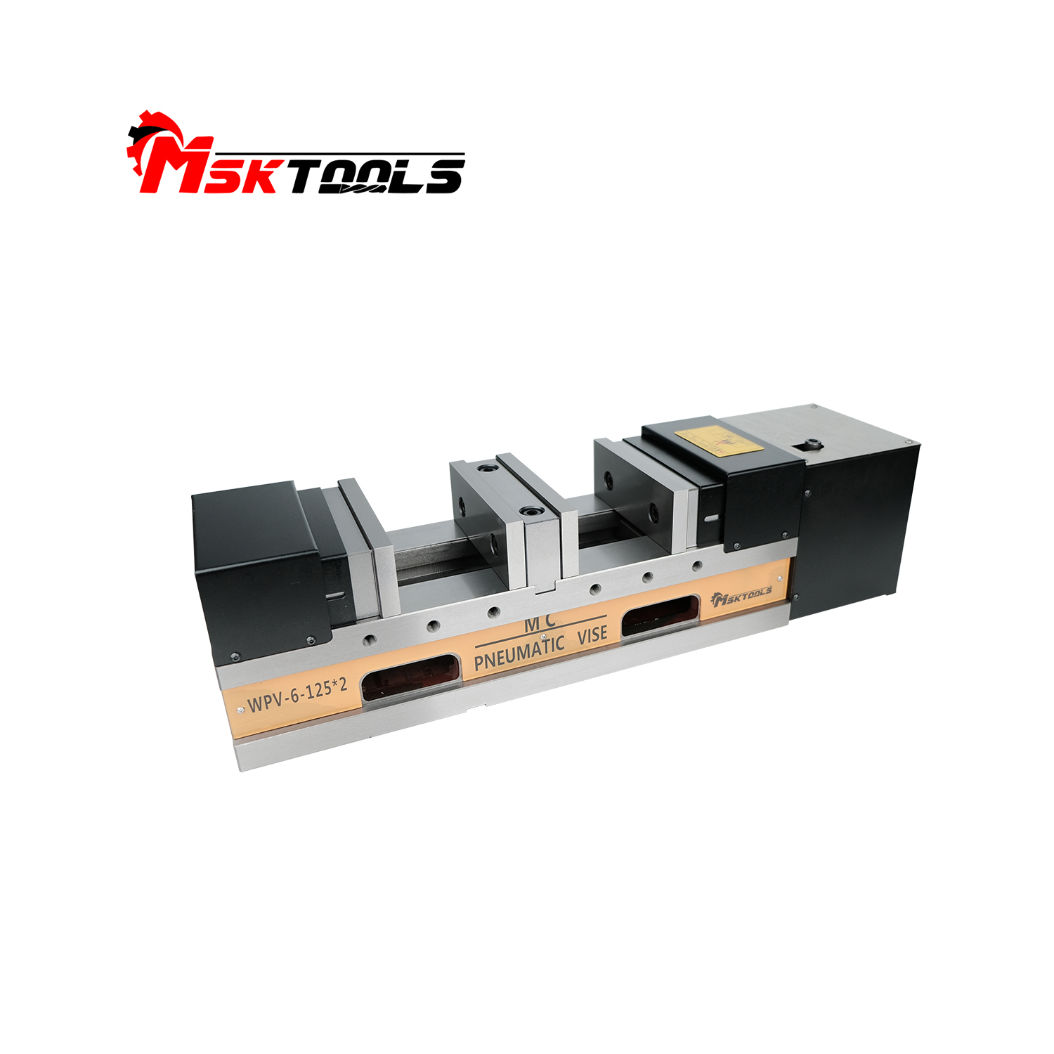 Pneumatic and hydraulic precision double-opening vise