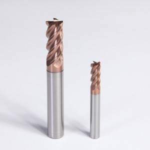Carbide HRC55 4 Flutes Milling Cutter CNC Tools End Mill
