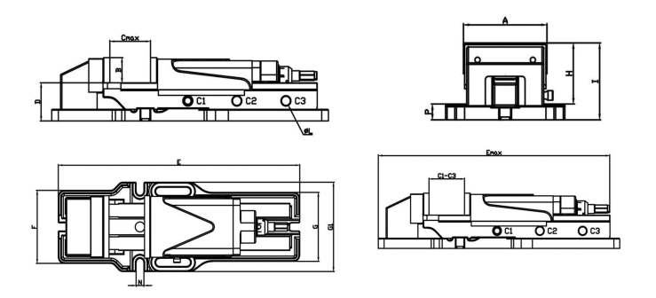 Hydraulic Machine Vise-Inside (12)