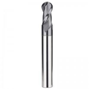 Discountable price China 2 Flutes HRC45 Solid Carbide Ball Nose End Mill Diamond Milling Cutter