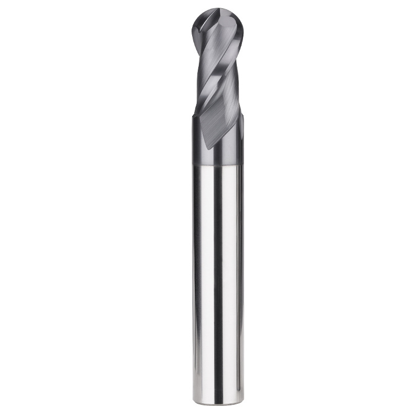 HRC45 Carbide Ball Nose End Mill 2 Flute Milling Cutter Drill Spiral Twisted Bit 