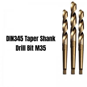 DIN345 HSSCO TYPE N Morse Taper Shank Drill Bits For Metal