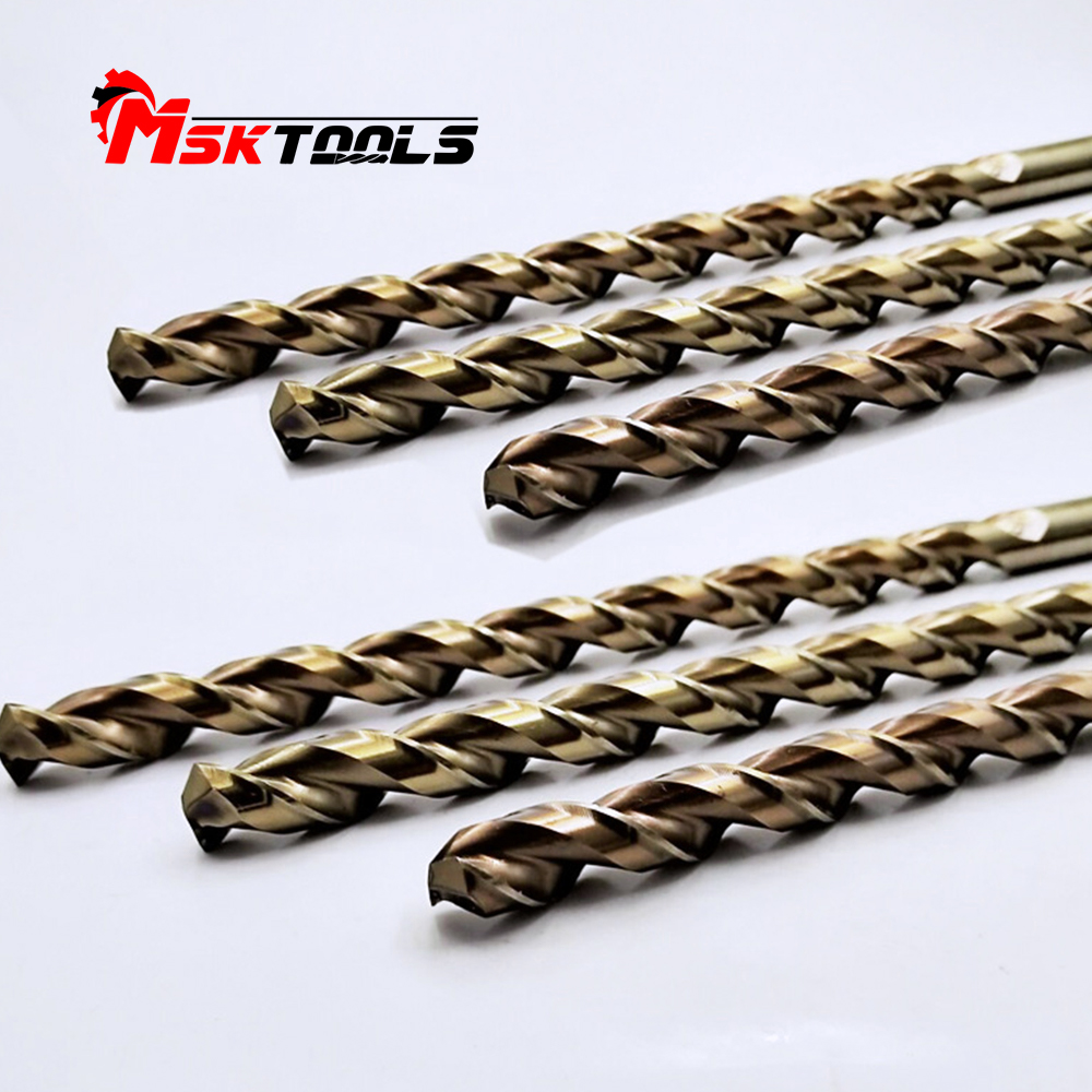 HSSCO Deep Hole Parabolic Flute Twist Drill Bits